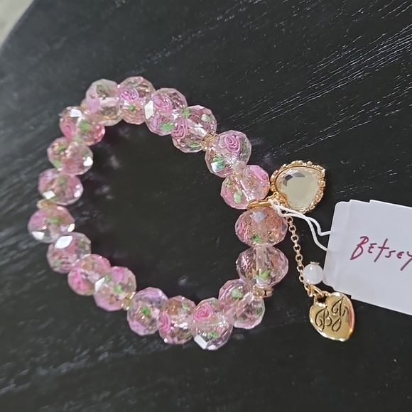 Betsey Johnson Pink and Gold Bracelet - Picture 3 of 8